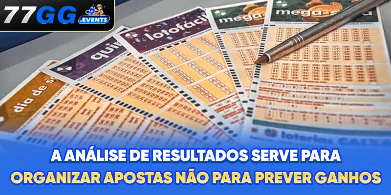 A análise de resultados serve para organizar apostas, não para prever ganhos