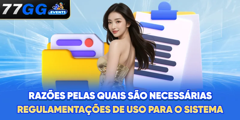 Razões pelas quais são necessárias regulamentações de uso para o sistema